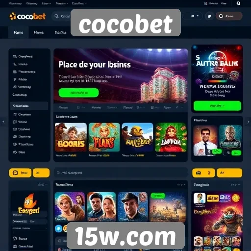 Interface do usuário do Cocobet é intuitiva